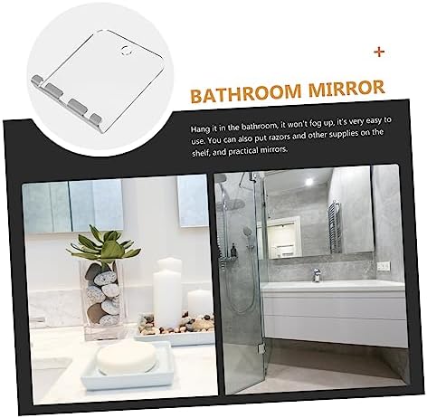 DECHOUS 5x7 Inch Travel Makeup Mirror for Shower and Bathroom