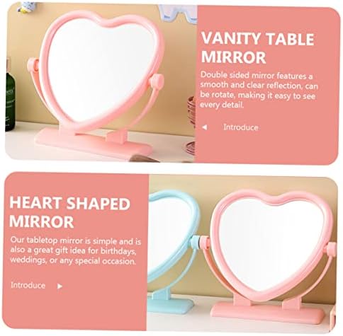 VICASKY Heart Shaped Double Sided Makeup Mirror