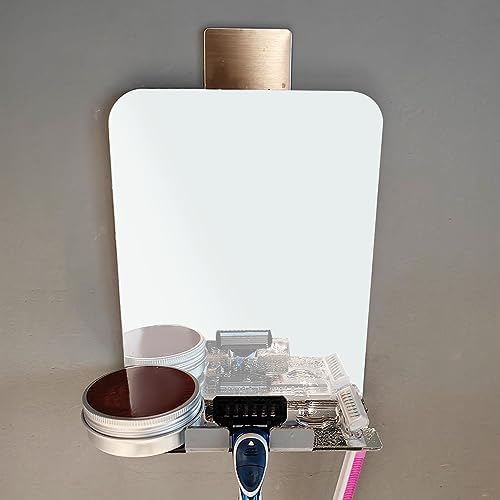 AOKID Fogless Shower Mirror with Squeegee and Dual Mounting Options 1