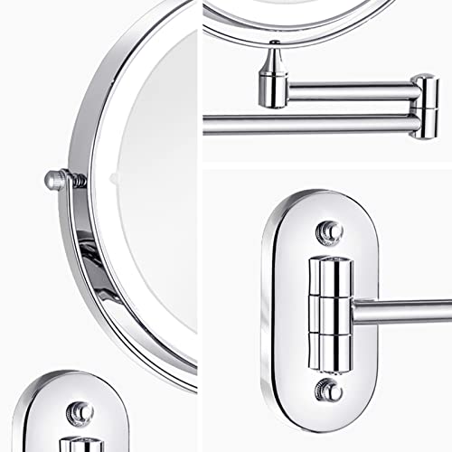 Nicesail 8-Inch LED Wall Makeup Mirror with 7X Magnification