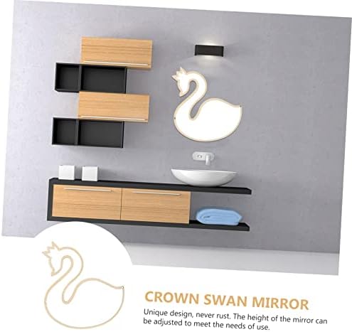 Luxury Acrylic Mirror with Swan Shape for Makeup