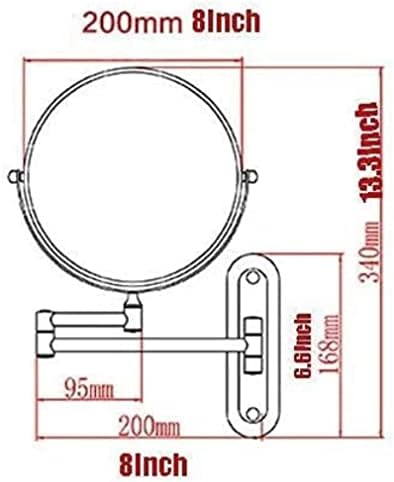 NOVOCE Makeup Mirror with 360 Rotation and 10x Magnification