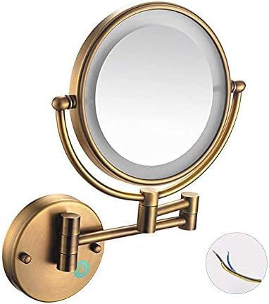 DEIHGE 8 Inch Double-Sided Magnifying Vanity Mirror with LED