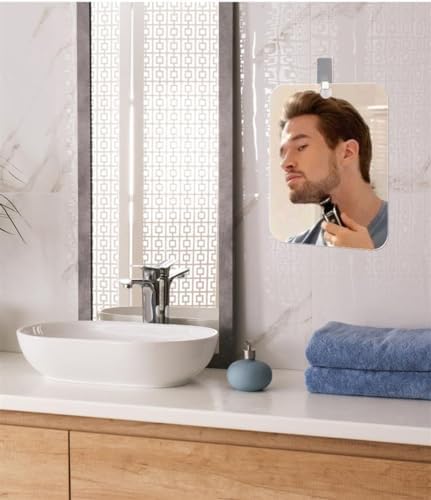 Safe Durable Fogless Shower Mirror 13x17cm 1