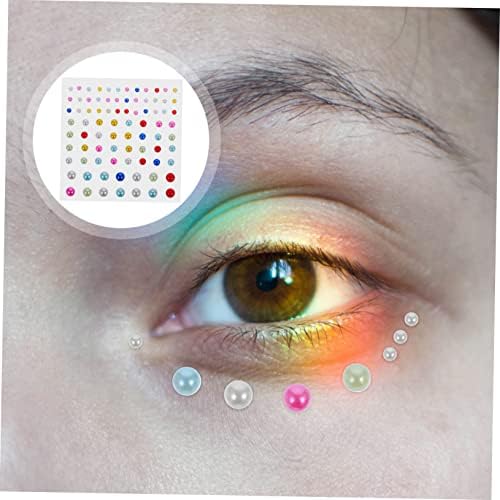 Jojofuny 5 Sets Face Rhinestone Stickers