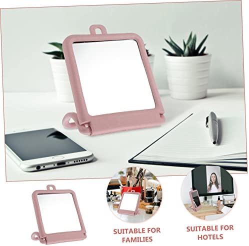 Black Vanity Mirror with Stand for Makeup and Skincare