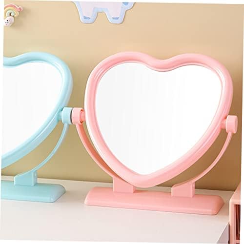 VALICLUD Heart Shaped Double Sided Makeup Mirror Portable