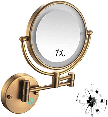DEIHGE Makeup Mirror with LED Lights and 7X Magnification