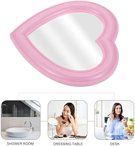 CALLARON Heart-Shaped Desktop Makeup Mirror