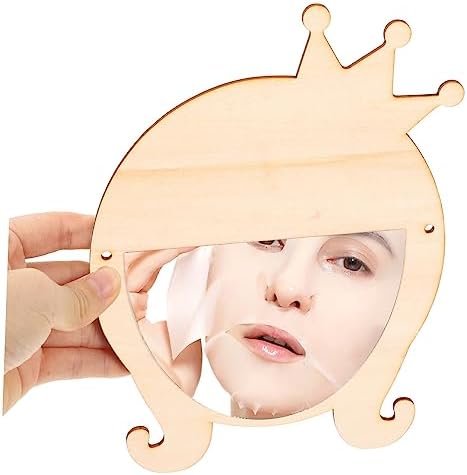 Cute Wooden Makeup Mirror for Girls Home Decor