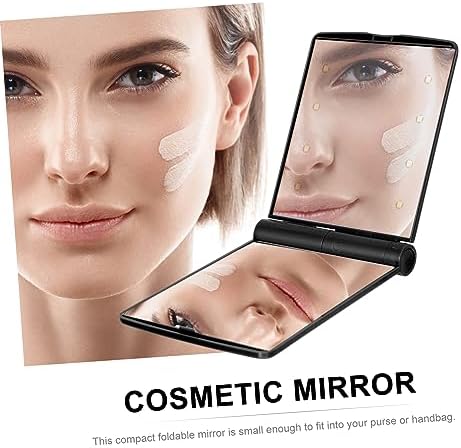 Mikinona Foldable LED Mirror for Makeup Double-Sided Beauty Mirror