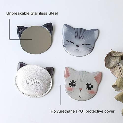 Catlady Cute Cat Shaped Unbreakable Mirror