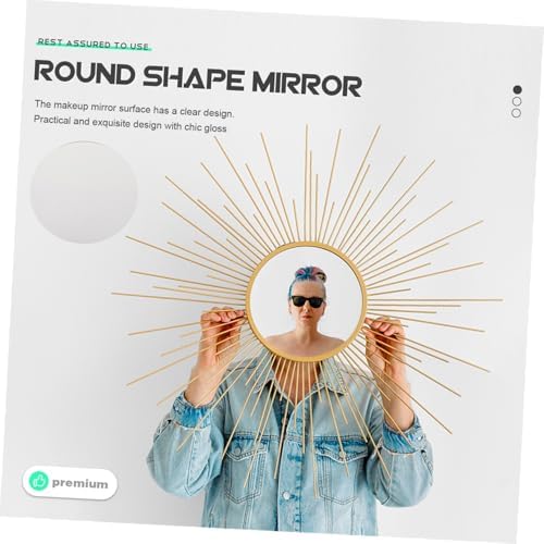 Round Acrylic Mirror for Makeup Decor