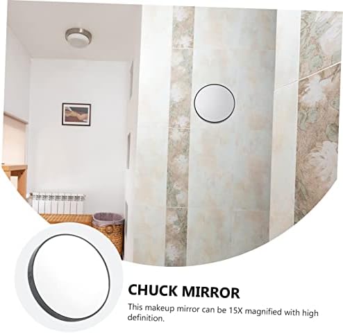 BESTYASH 15x Magnifying Round Mirror with Suction Cups