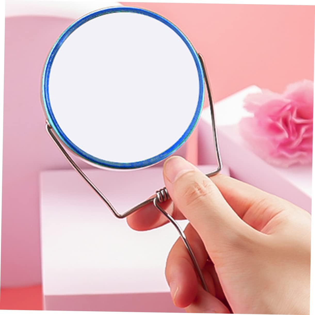 Double-Sided Foldable Makeup Mirror for Beauty Salon and Daily Use