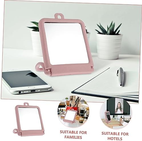 Hanging Makeup Mirror with Stand Black Vanity Wall Mounted