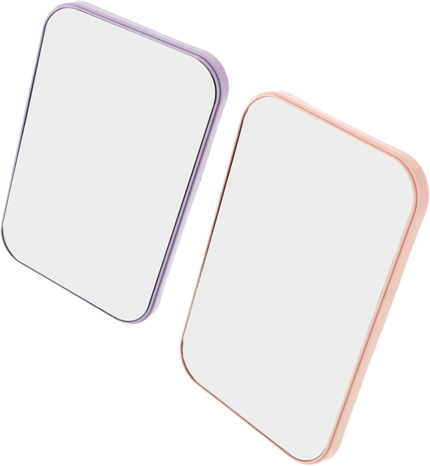 2pcs Portable Makeup Mirror with Wall Mount and Desktop Stand 1