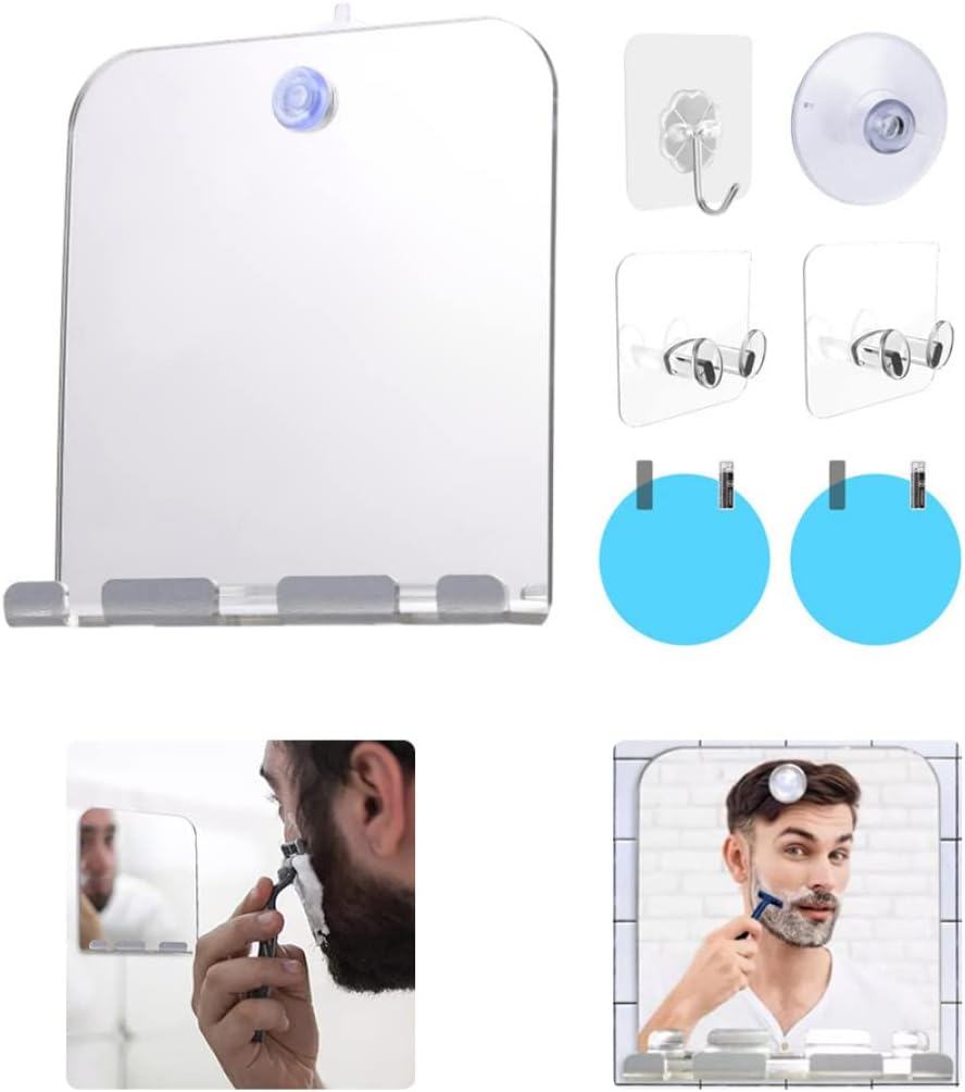 Anti-Fog Shower Mirror Shatterproof Acrylic