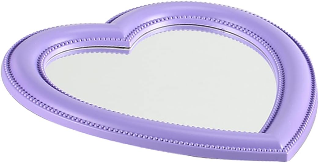 BinaryABC Heart Cosmetic Mirror Purple 1
