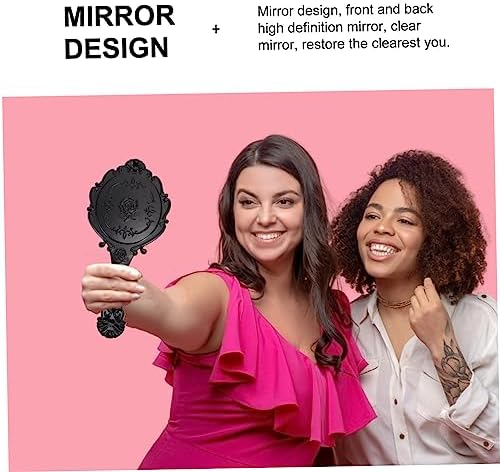 VICASKY 2pcs Retro Portable Makeup Mirror 1