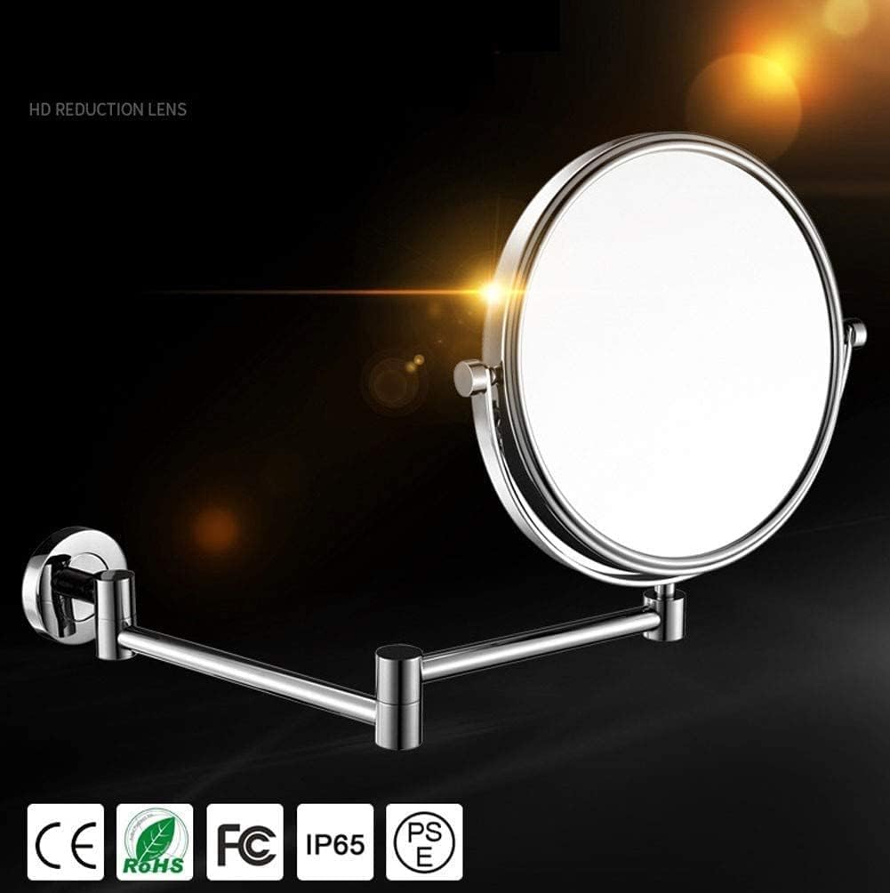 LCARY 8 Inch Double Sided Vanity Mirror with 10X Magnification 1