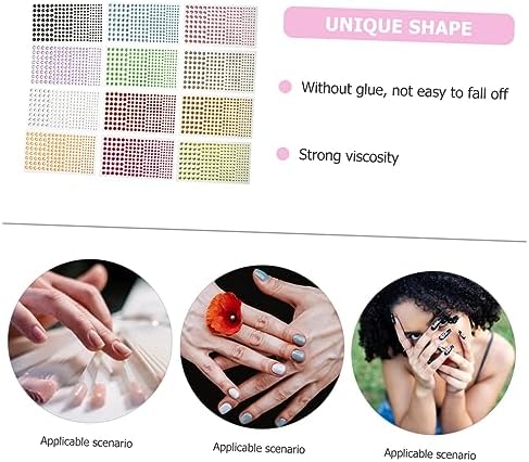 SAFIGLE 2 Sets Facial Rhinestone Stickers DIY Face Jewels