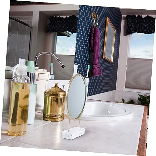 IMIKEYA Portable Makeup Mirror with Stand