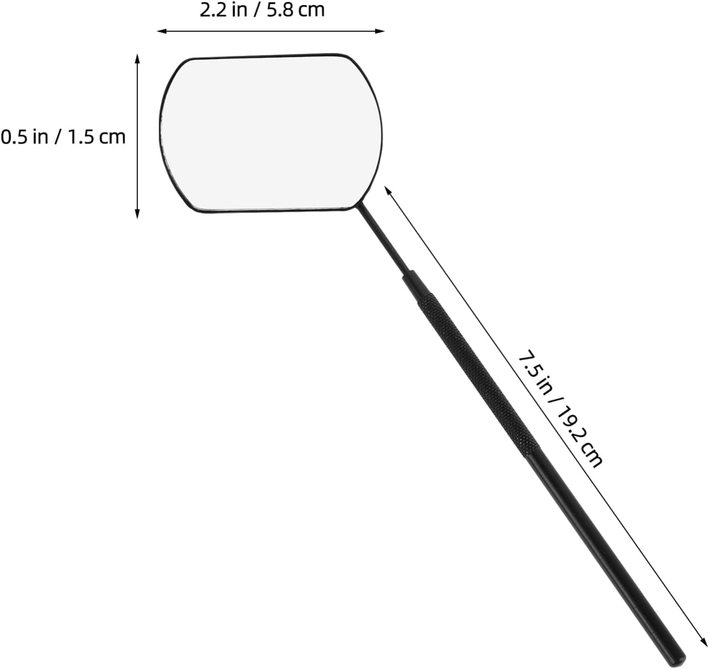 BESTYASH Stainless Steel Eyelash Mirror with Handheld Design