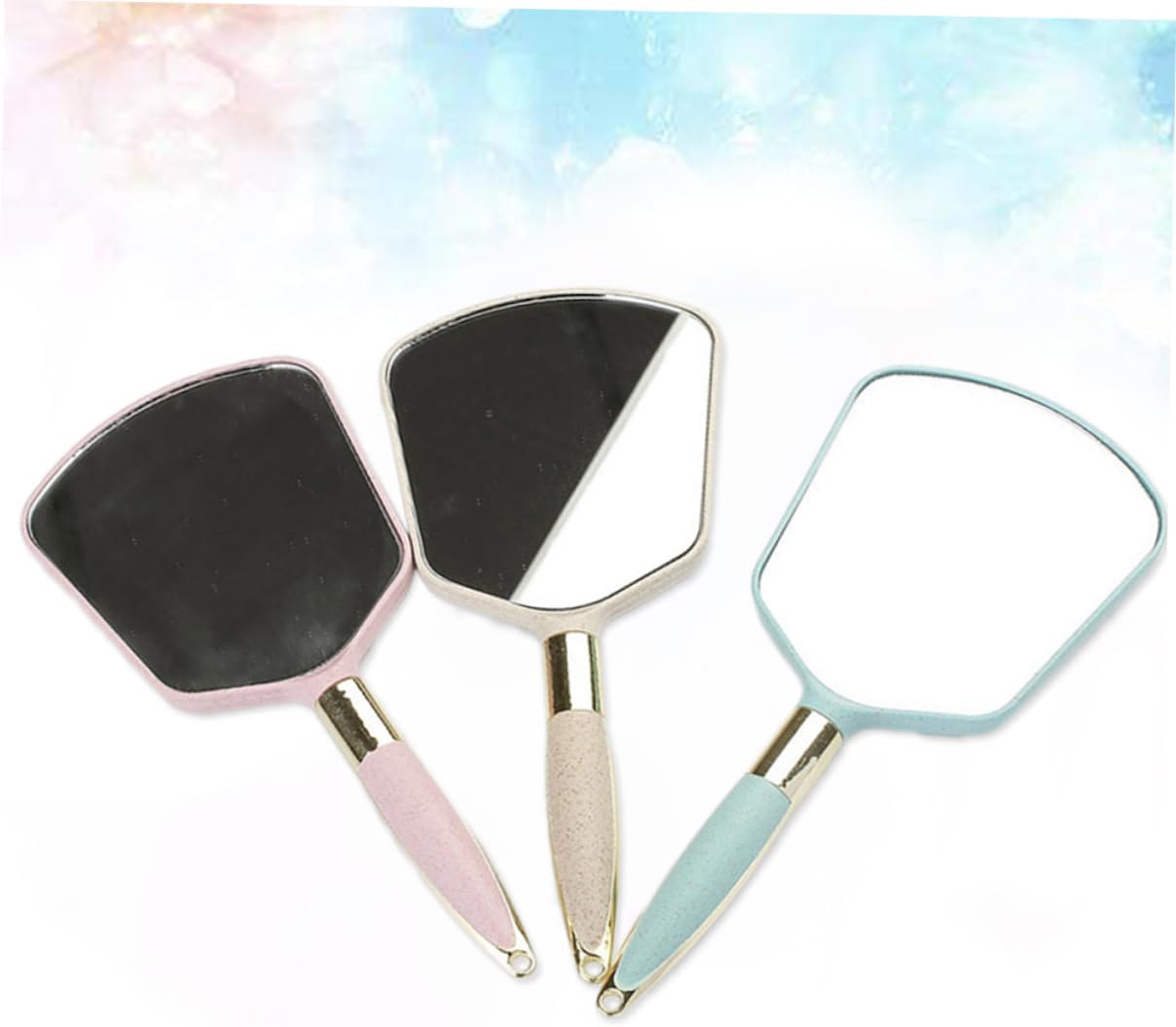 Happyyami Portable Handheld Mirror for Travel and Home Salon Use
