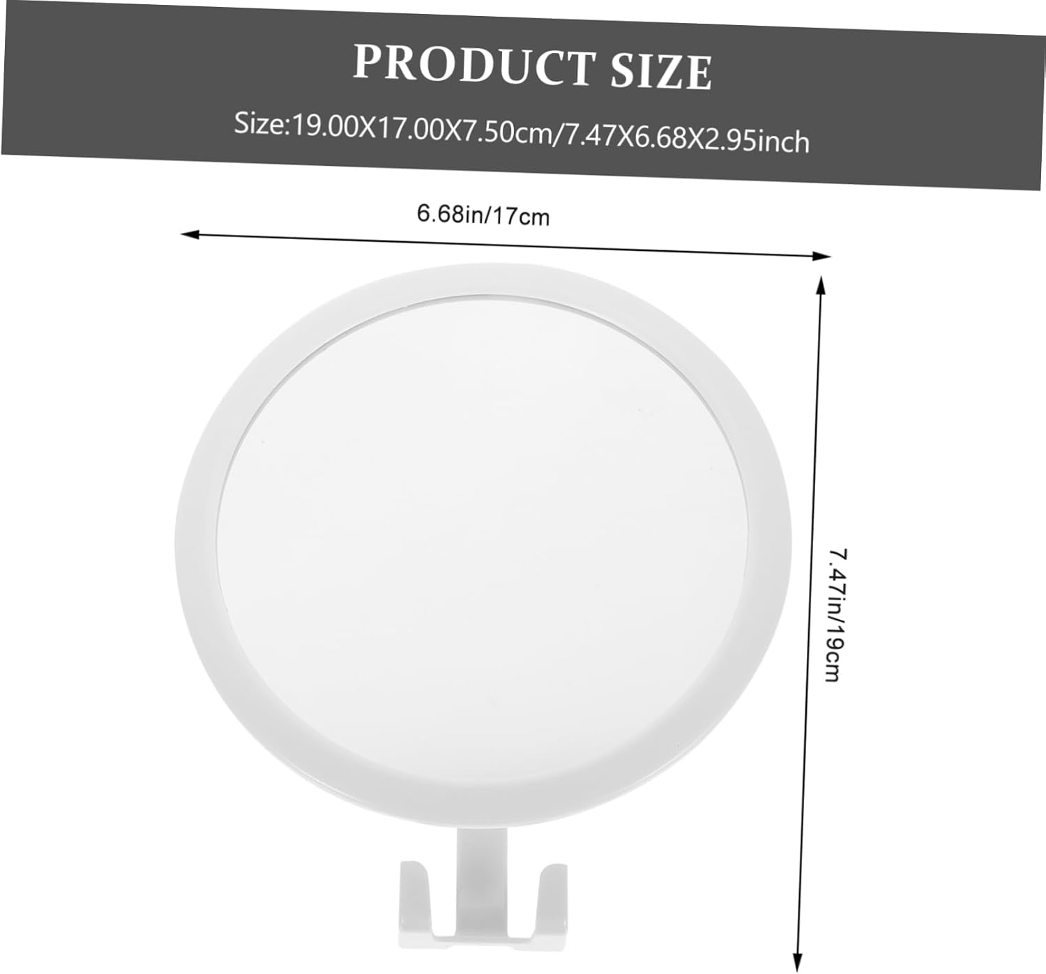 BIUDECO Wall-Mounted Vanity Mirror with Adjustable Angle
