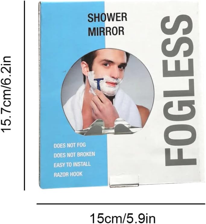 Anti-Fog Acrylic Mirror Shatterproof Round
