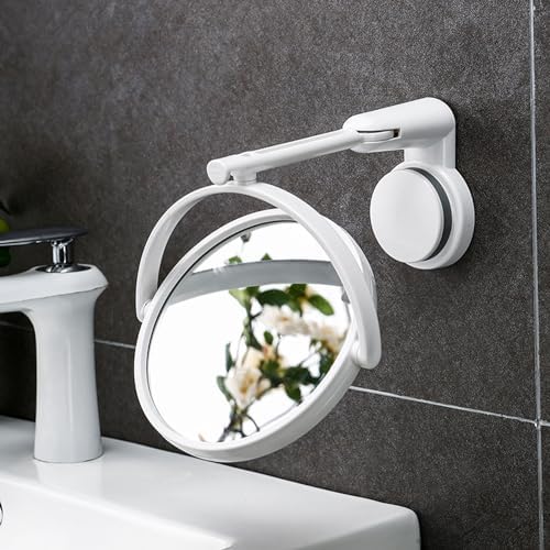 Holibanna Double-Sided Swivel Wall Mirror for Bathroom Bedroom