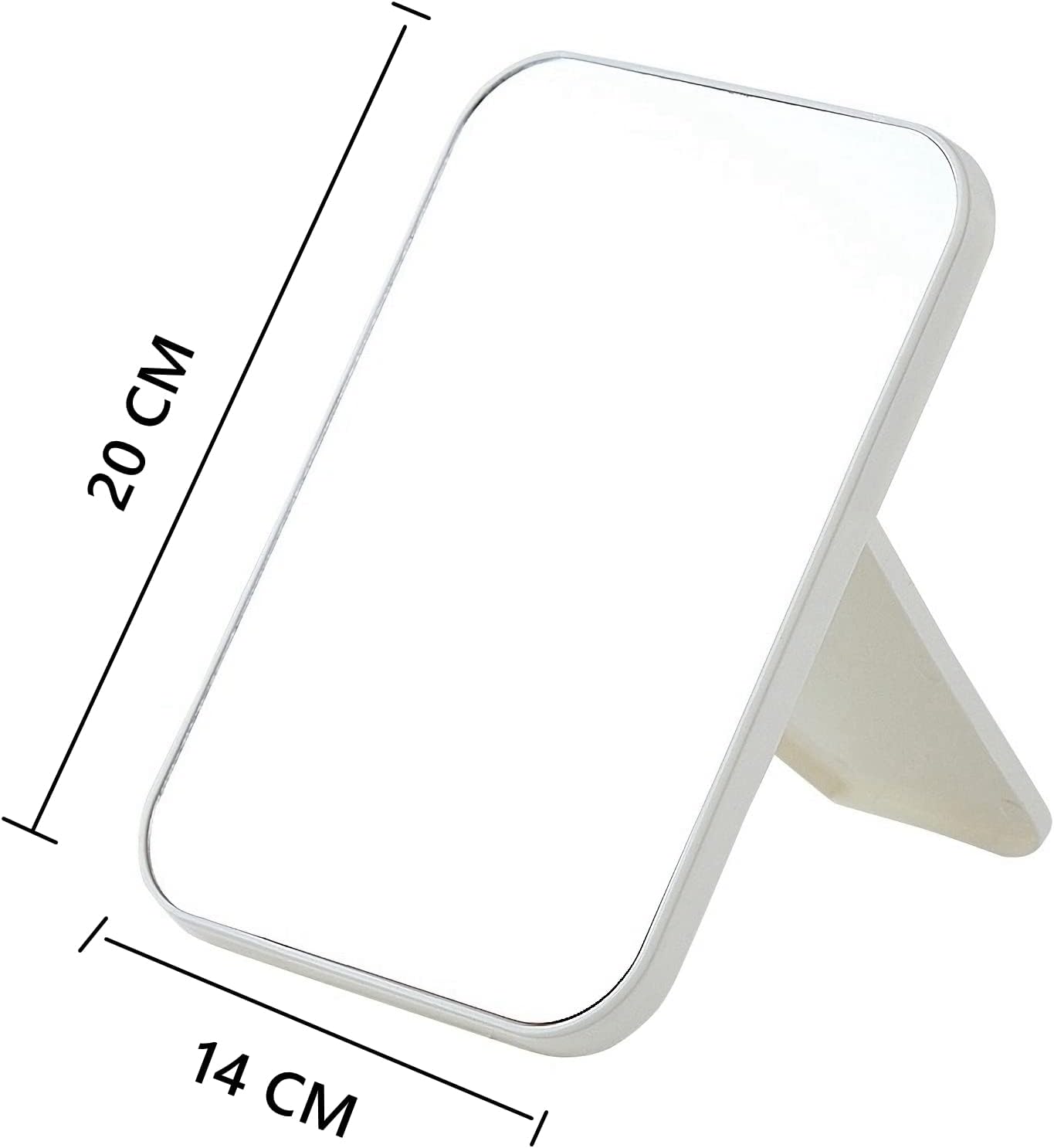 Super HD Tabletop Mirror with Foldable Bracket - Hand Free Makeup Mirror
