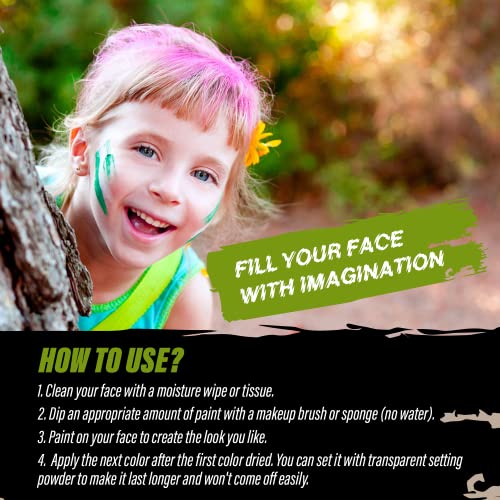 MANIC PANIC Poison Ivy Green Face Body Paint - Halloween Makeup