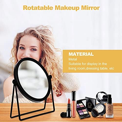 FOMIYES Rotating Vanity Mirror Large Desktop Makeup Stand