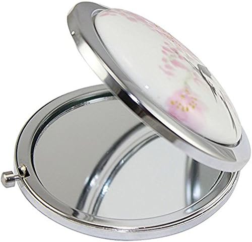 ADAMAI Cute Chinese Landscape Flower Bird Handhold Cosmetic Mirror