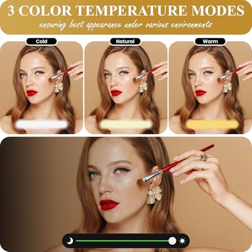 NJ GLAM LED Compact Makeup Mirror with 1X 10X Magnification 1