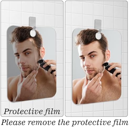 Sorcristy 2 Pack Fogless Acrylic Shower Mirror Set 1