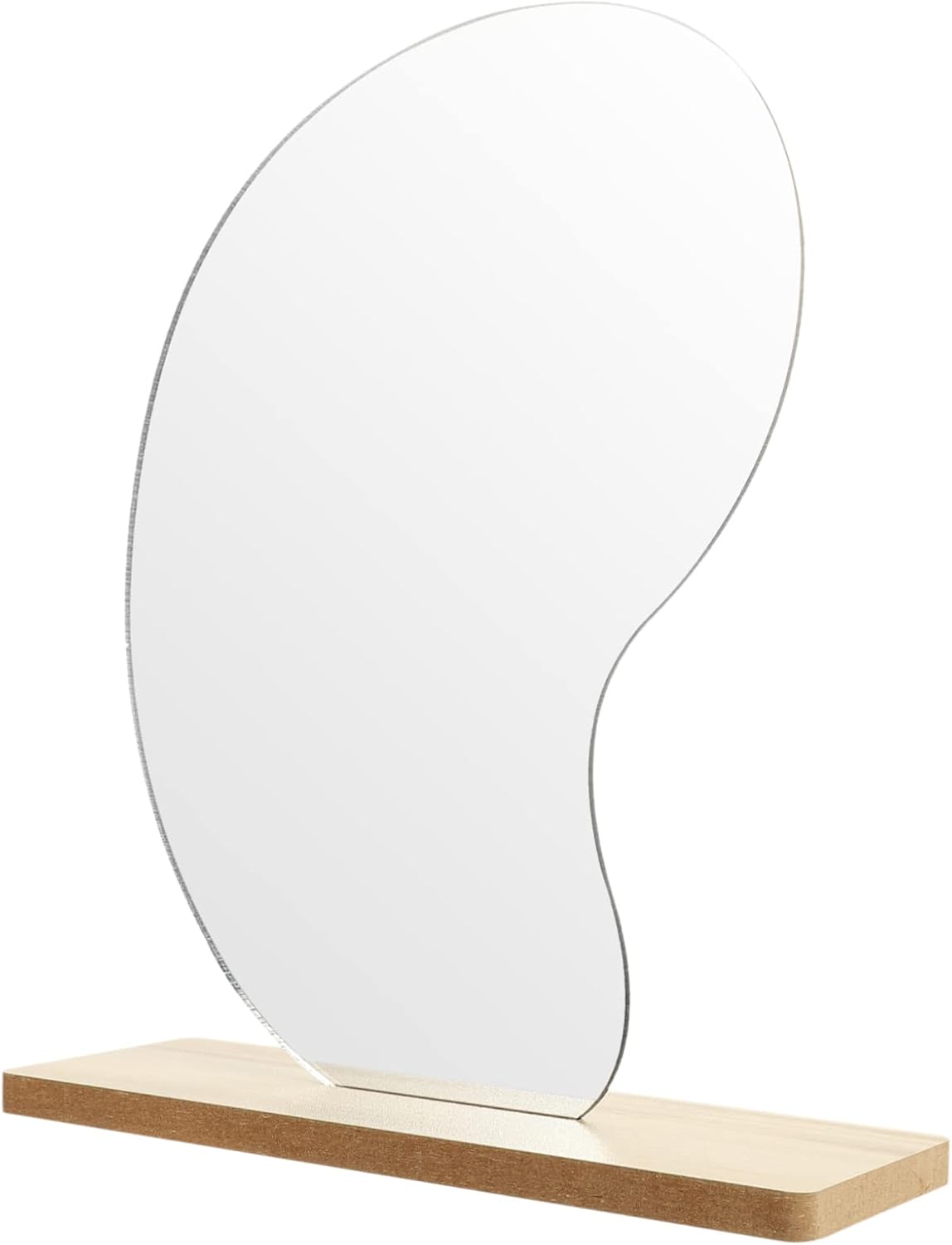 ULTECHNOVO Acrylic Flip Cosmetic Mirror Simple Shape Design Easy to Use
