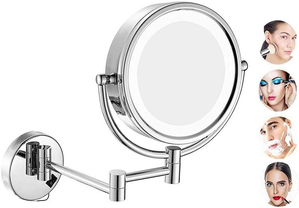 GALSOR Makeup Mirror with Light 8inch Round