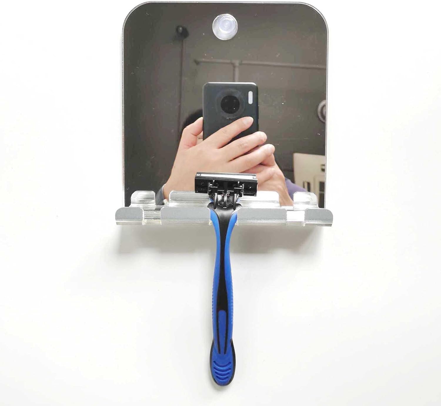 Portable Shaving Mirror with Hook and Suction