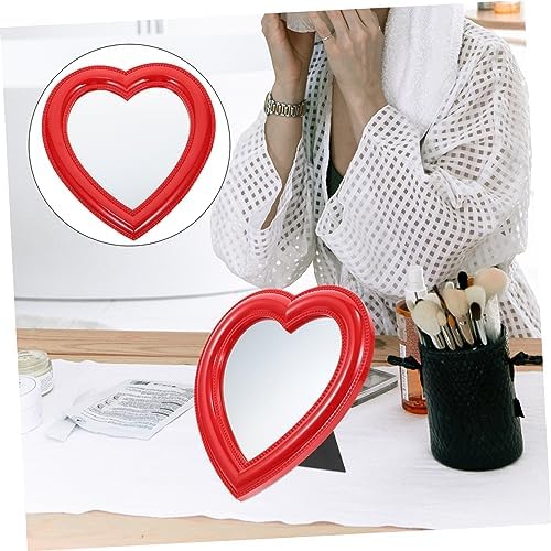 BESTYASH Heart Shaped Desktop Makeup Mirror 1