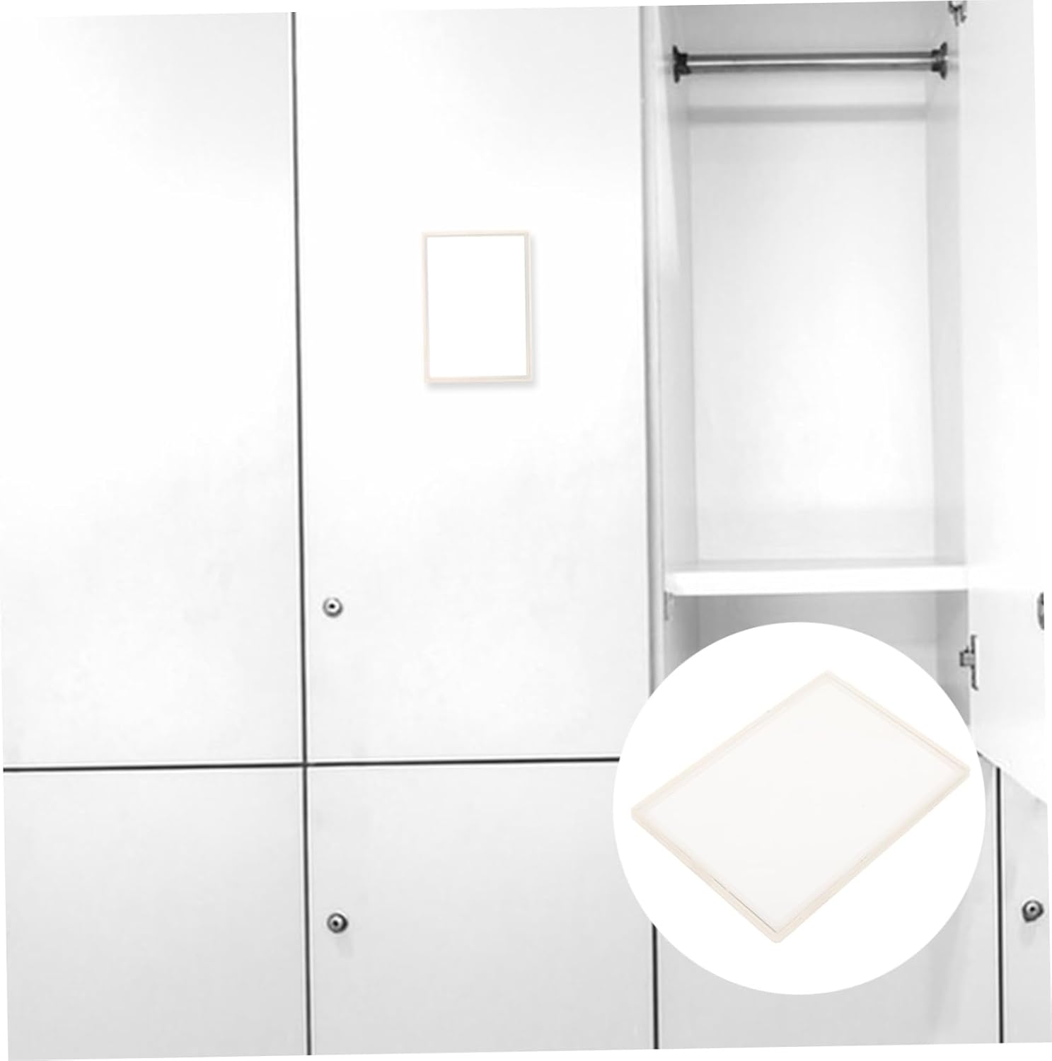 Happyyami Compact Magnetic Mirror for Locker and Vanity