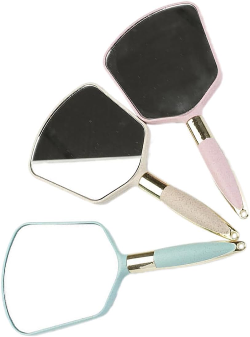 VALICLUD Wall Mounted Handheld Mirror with Ergonomic Handle
