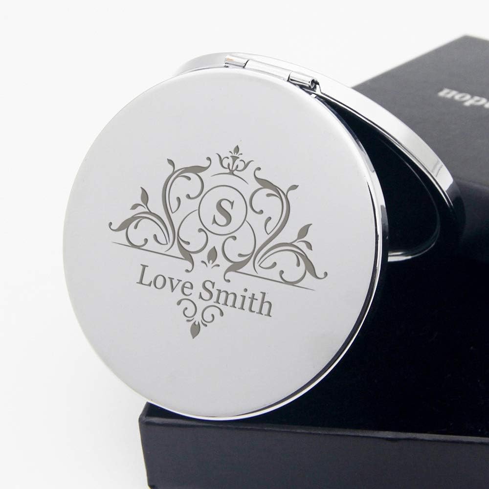 Personalized Compact Mirror for Mom - Crown Design
