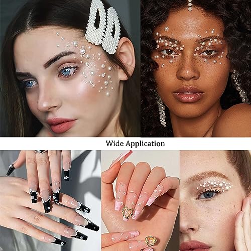 LAPOHI 4368 Pcs Rainbow Rhinestones Face Gems for Makeup Eyes