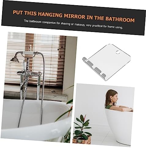 DECHOUS 5x7 Inch Travel Makeup Mirror for Shower and Bathroom