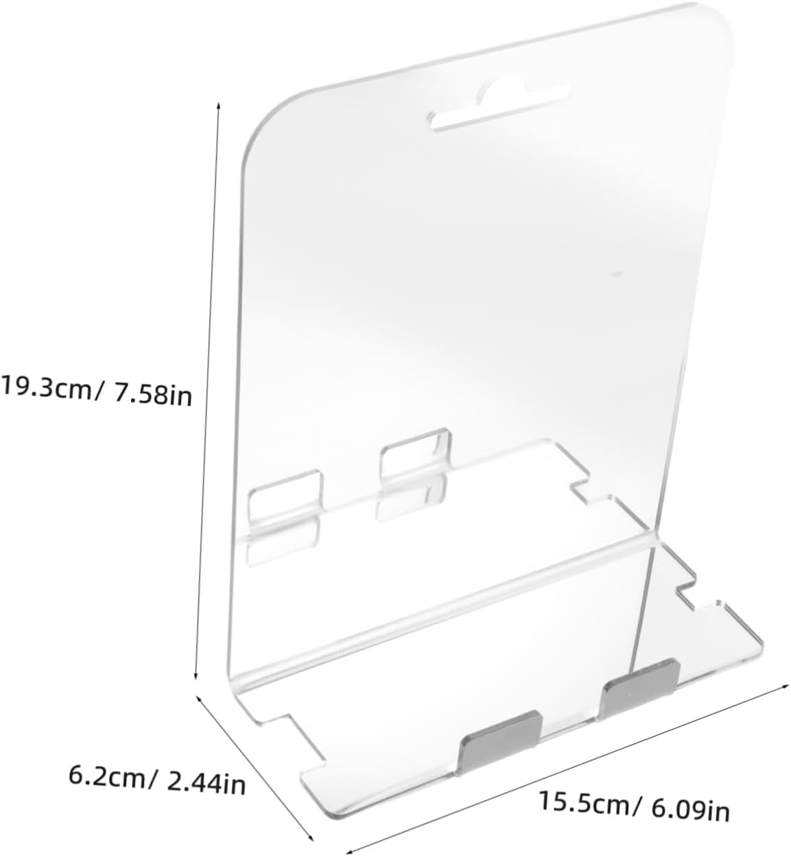 Shower Mirror with Anti-Fog Wall Mount and Hooks