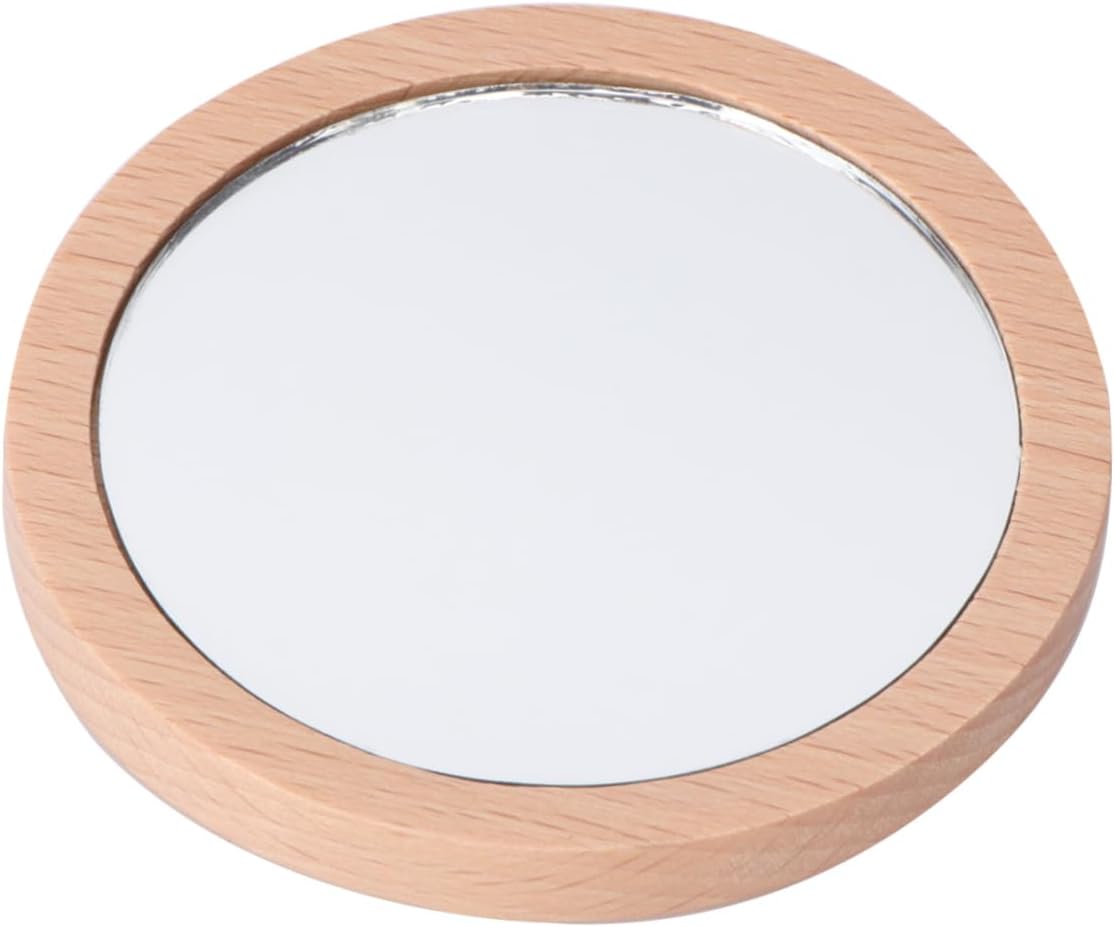 FRCOLOR Retro Style Carved Angel Cosmetic Mirror
