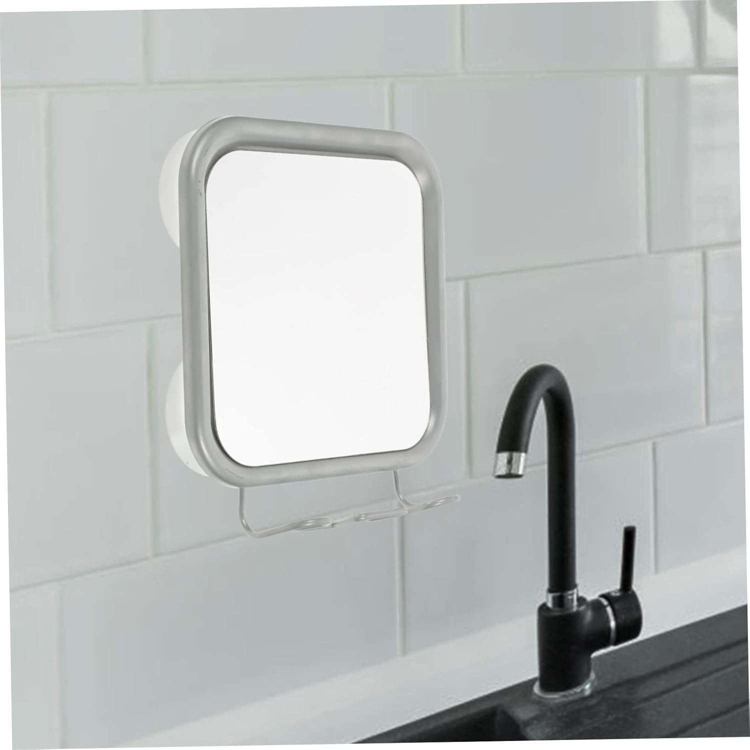 HAPINARY Fog Shower Mirror Suction Wall Mount